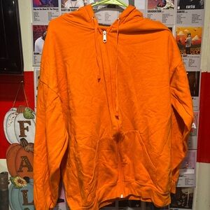 Fruit of the Loom Orange Hoodie